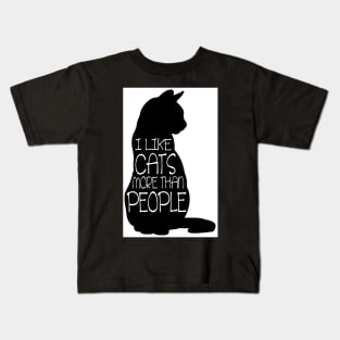Cats more than people Kids T-Shirt